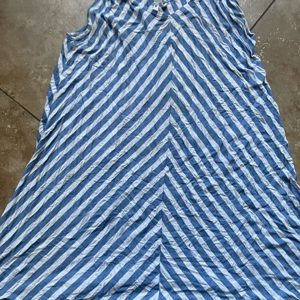 Billabong Blue and White Striped Dress